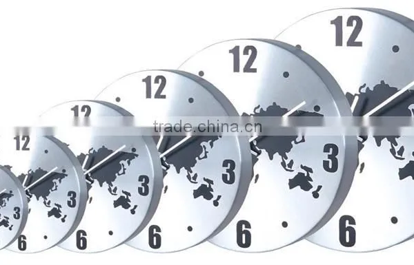 Logo Promotional Customized Aluminum Round Wall Clock China