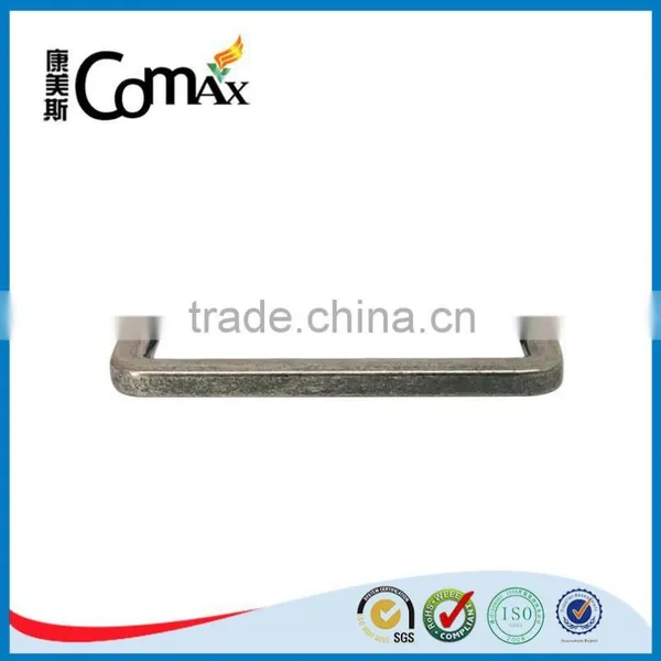 Nickle Metal Bag Hardware Square Ring photo-4