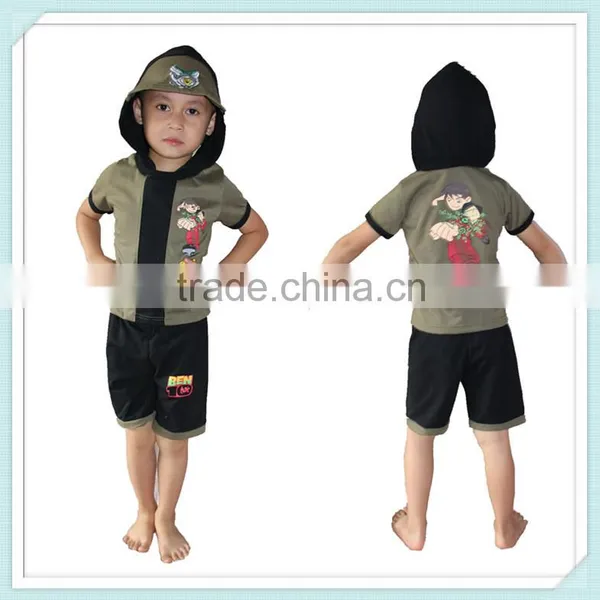 Fashion Clothing Latest New Children Ben 10 hoodies suit children clothing- Ben 10 2 pieces set hoodies and pants children