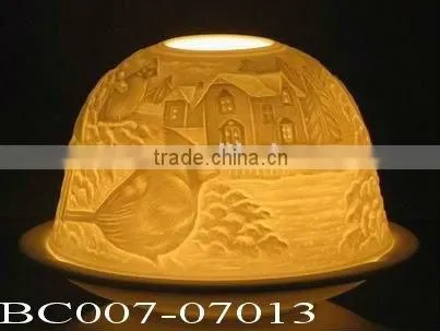 Ceramic bird Candle Holder - Dome shape-BC007-07013