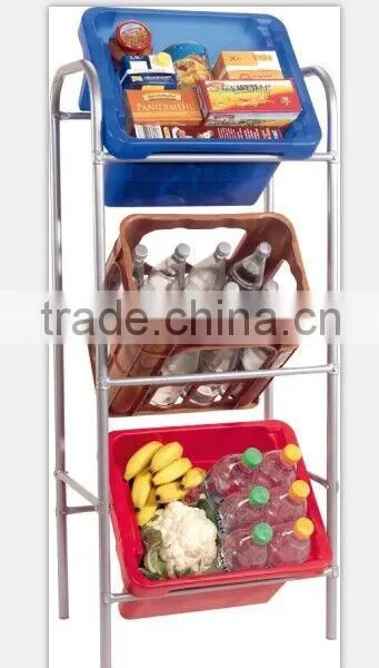 Assembled spring water floor metal display/beer display rack
