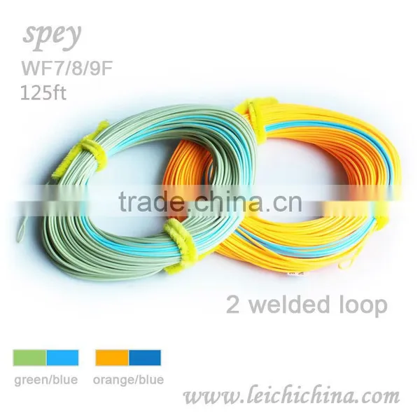 Double tapered floating and sinking fly line
