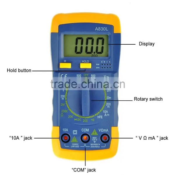 2016 New LED Panel Digital Backlight Display Multimeter Universal Meter photo-3