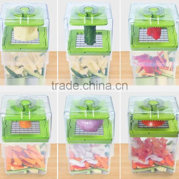 Chop Magic Shredder Hand Kitchen Fruit Cutter and Vegetable Shredding Dividers photo-4