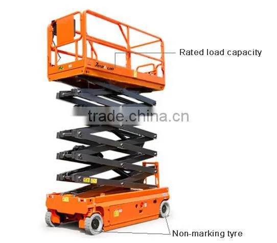 CE ISO Electric Scissor Lift Walking Aerial Work Platform Jeakue JK01240 photo-3