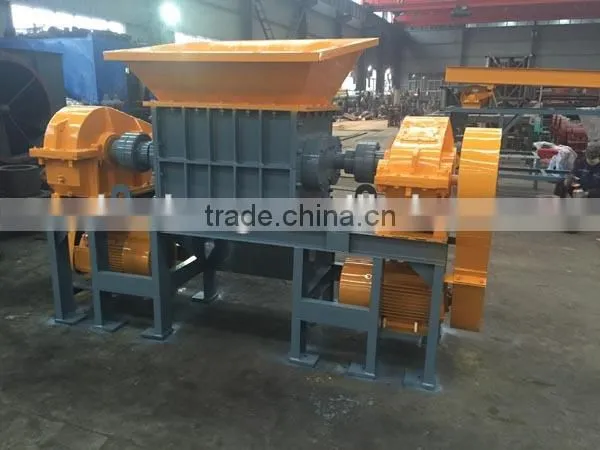 waste tire shredder machine.rubber crusher ,tyre recycling machine