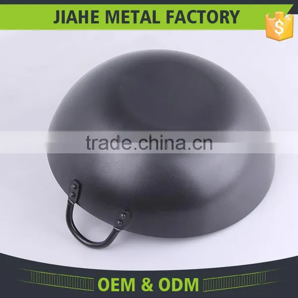 FDA LFGB Certificate Single Handles Carbon Steel Chinese Wok photo-3