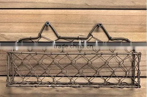 Bottle Cap Wide Metal Wire Basket With Screws photo-2