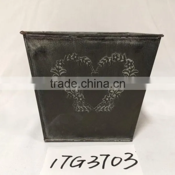 Nanning Wholesale Cheap Home Goods Products Indoor Decorative Tall Square Pot Planter photo-2