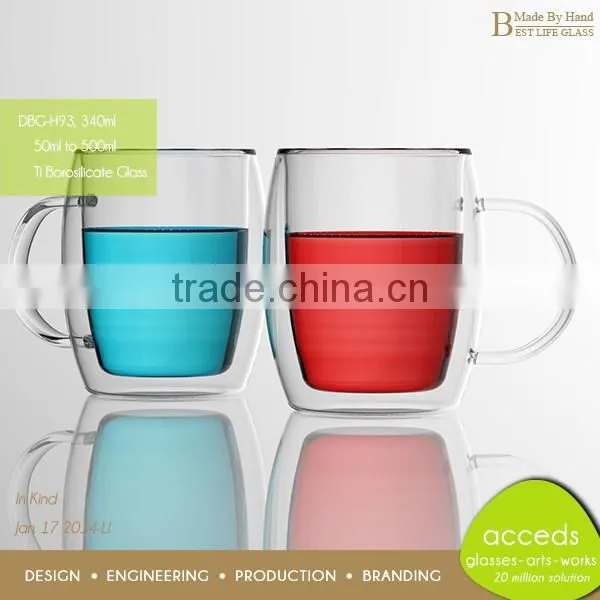 Handcrafted Eco Friendly Modern Pyrex Glass Tea Mugs photo-4