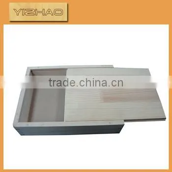 High Quality Small Unfinished Wooden Box With Slide Lid photo-2