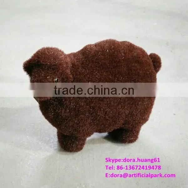 H080607 Fake Bear Home Decorative Moss Animal Artificial Grass Animal photo-2