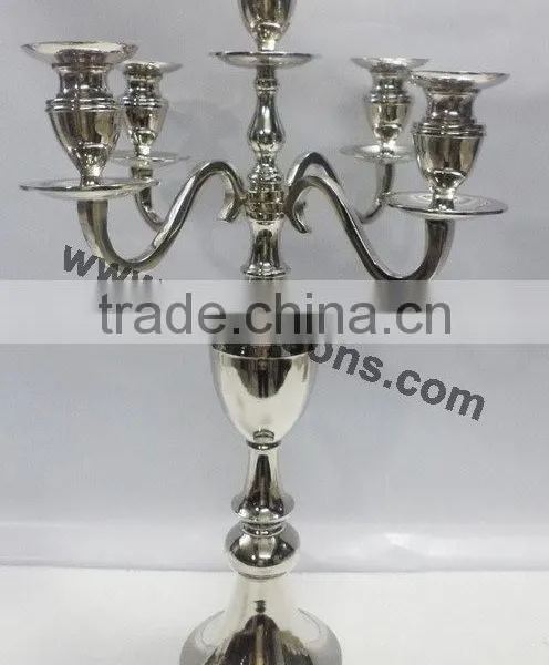 Nickel Plated Candelabra Centerpieces Wedding photo-6