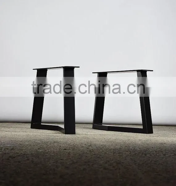 Resturant Wooden Coffee Table Iron Black 15 Inch Metal Bases,metal Bench Leg photo-2
