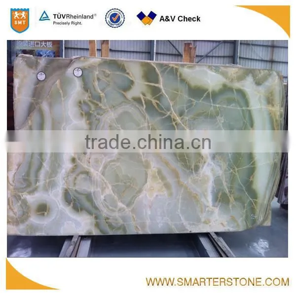 Azul Marble Blue Onyx Slabs for Background photo-3