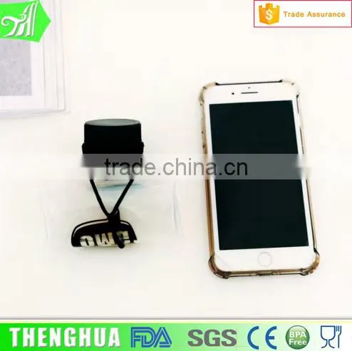 Travel Folding Silicone Water Bottle With Handle Clear Item For Drinks photo-4