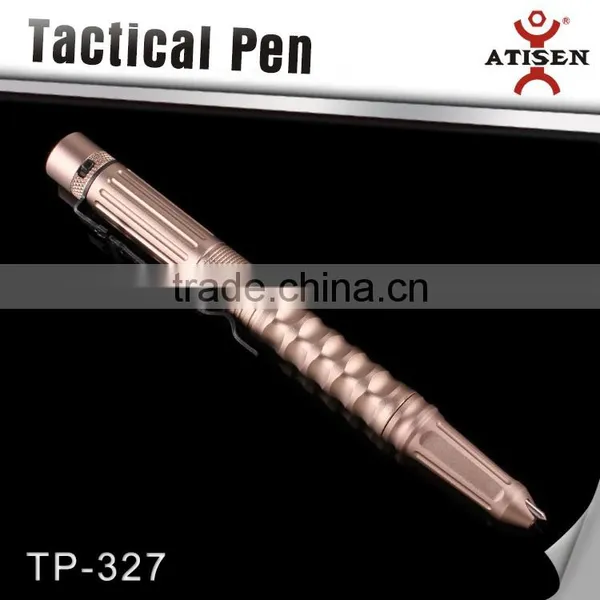 Portable Aluminum Self Defense Tactical Pen Glass Breaker Tool With LED Lamp photo-3