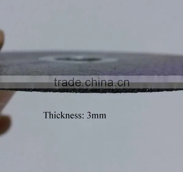 5" 125x3x22.2mm Flat Resin Bonded Reforced Cutting Wheel for Metal photo-3