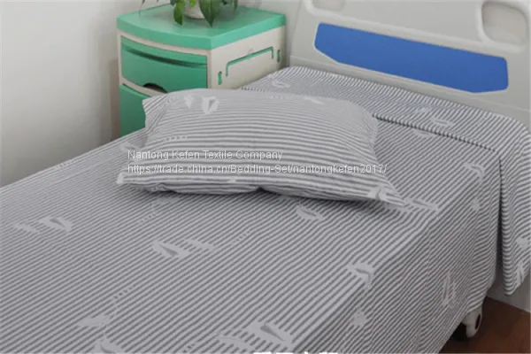 Heated Hospital Cotton Beddings Set Duvet Cover Sets With Logo photo-4