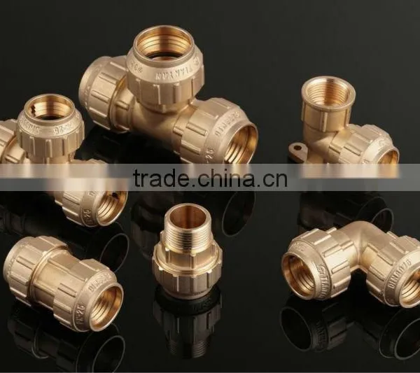 PE PIPE BRASS FITTING TEE photo-2