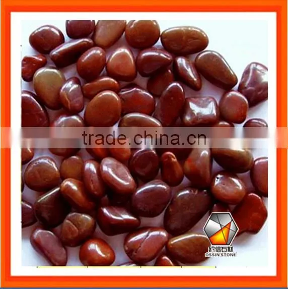 Natural River Stone In Red Color Pebble Stone And Cobble Stone