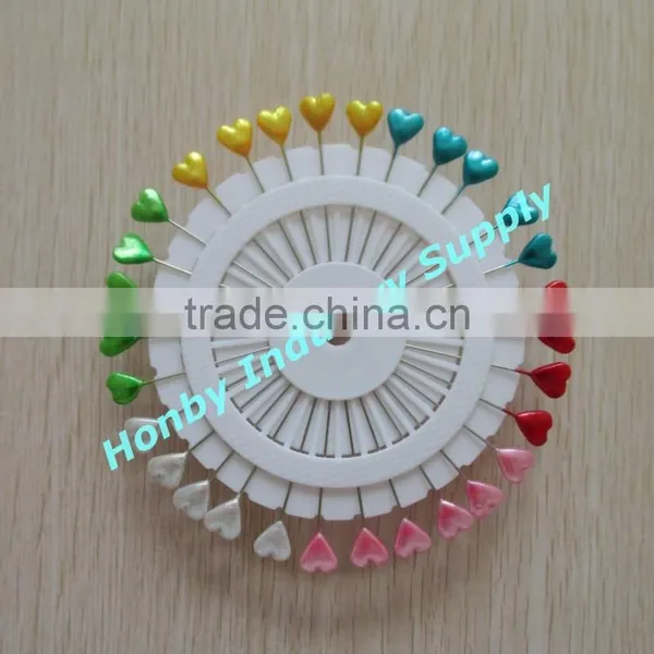 Wheel Packing 55mm Heart Shape Long Stick Hijab Pin photo-2