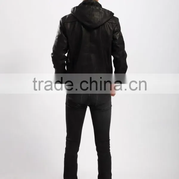 Fashion New Style Motorcycle Leather Jacket Men photo-6