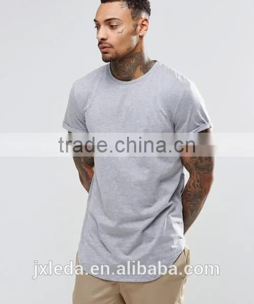 Factory Direct Sale Men Grey/white/black Summer Zip Back Plain Cerw Neck Short Sleeve Jersey T-shirt Custom photo-2