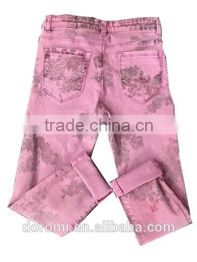 Girls Gaement Dye Demin Pants photo-2