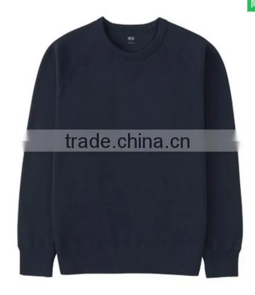 Plain Heather Color Crew Neck Pullover Sweatshirt photo-4