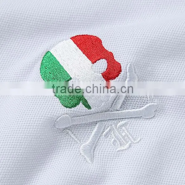 Custom Mens Blank Polo Shirt 65% Cotton 35% Polyester Blend Contrast Color Collar Custom Polo Shirts photo-4