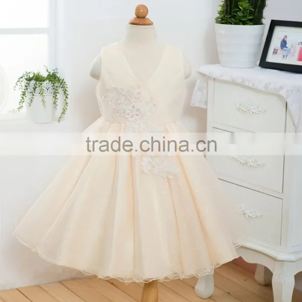 Walson Children Clothes Short Front Long Back Dress Latest Children photo-4