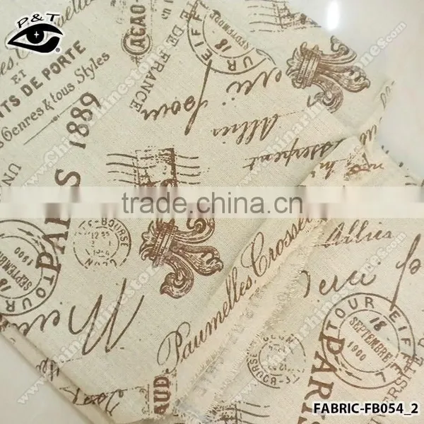Wholesale Fabric Paris Post Mark Pattern Fabrics For Househould Decoration photo-3