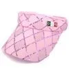 Pink Fabric Patch Visor Cap