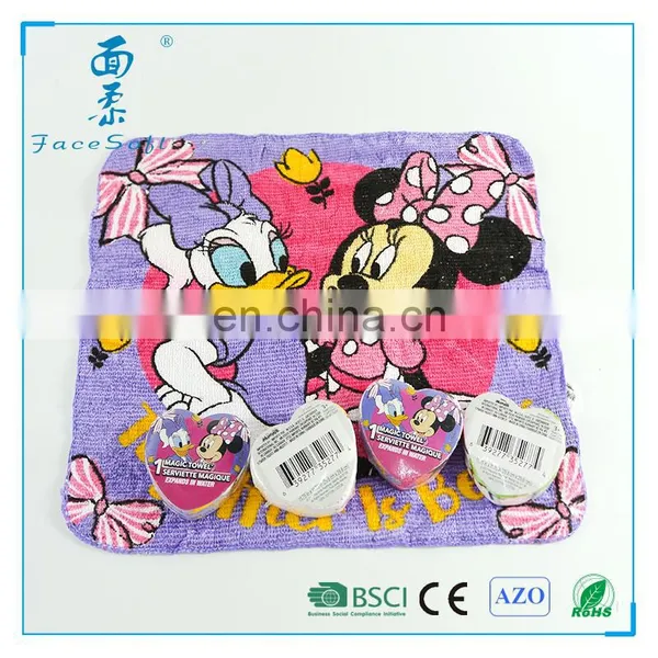 Best Promotional Gift Custom Logo and Shape's Magic Compressed Face Towel
