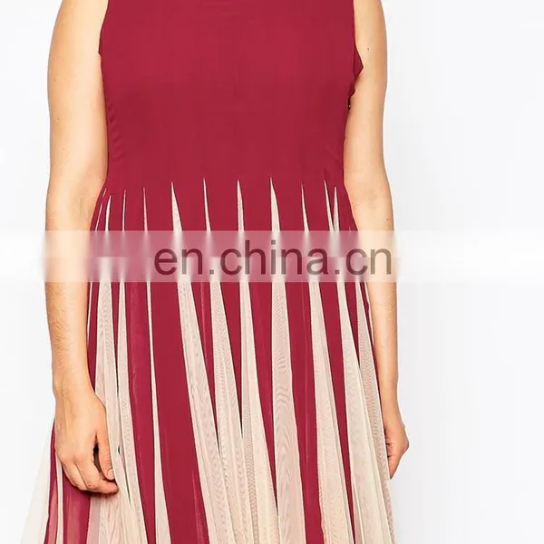 Women Plus Size Clothing Plus Size Dress Flare Mesh Dresses for Fat Ladies photo-4