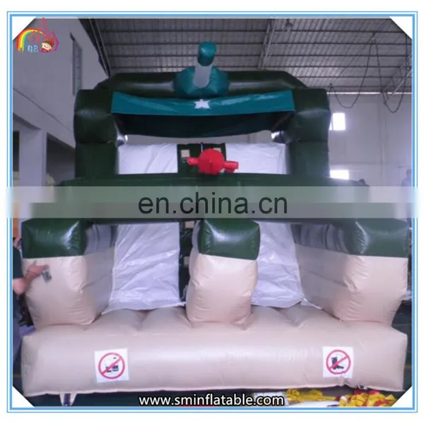2016 New Design Inflatable Tank Bouncy Castle,inflatable Bouncer Combo Obstacle Course,inflatable Obstacle Course With Slide photo-2