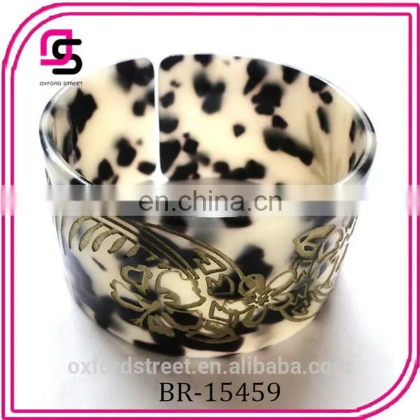 fashion summer tortoise bracelet with carved plastic tortoise jewelry
