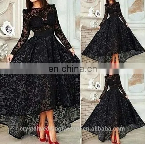 Black Ball Gown Prom Dresses 2017 Robe de Soiree Formal Evening Gowns New Arrivals photo-2