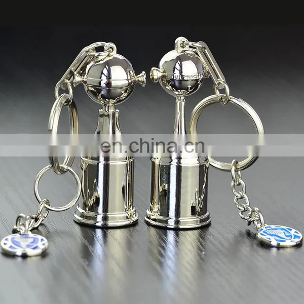 Wholesale Custom Design Cheap 3D Airplane Shape Metal Keychain Keyring photo-5