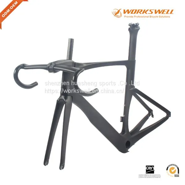 Aero Carbon Bike Frame Full Carbon Road Bicycle Frames Racing Bike Frameset BB86 photo-5