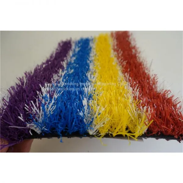 PU Latex Colorful Artificial Grass