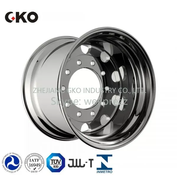 China Custom Best Price Aluminium New Design Alloy Wheels for Truck/truck/trailer photo-2