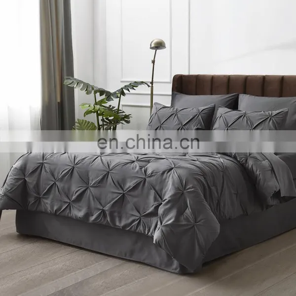 High Quality Soft Surface Custom Color King Size Bedroom Comforter Set photo-2