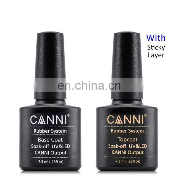 CANNI 7.3ml Full Series Nail Art Gel Polish Acrylic Primer Soak off Rubber Base Foundation No Sticky Layer Non-cleansing Topcoat photo-3