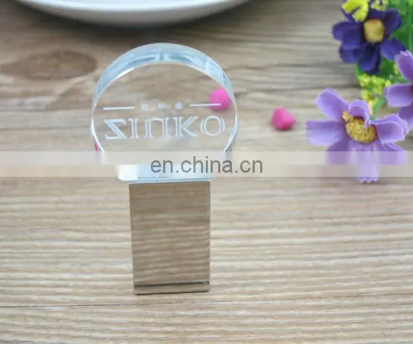Customized Logo Promotional Advertising USB Flash Drive USB 2.0 Thumb Plastic Crystal Usb Flash Drive photo-5