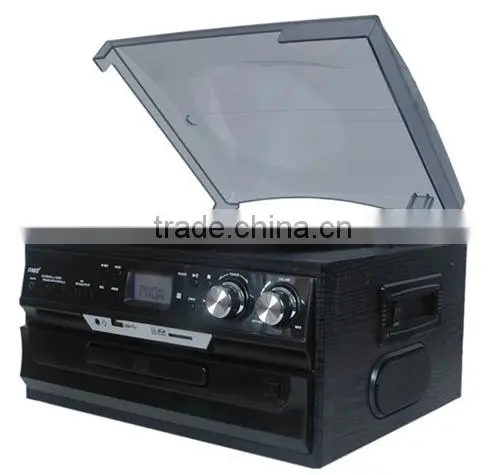 TR-17CD:Turntables With Vinyl Records Player Usb Record CD AM FM Radio Cassette photo-6