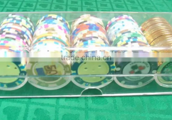 Good Selling Acrylic Transparent Poker Chip Tray photo-2