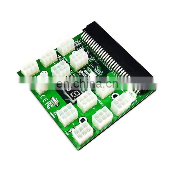 12v 12 Port 6 Pin 1200w Server Power Supply Breakout Board Adapter For Gpu Game/breakout Board 24pin photo-3