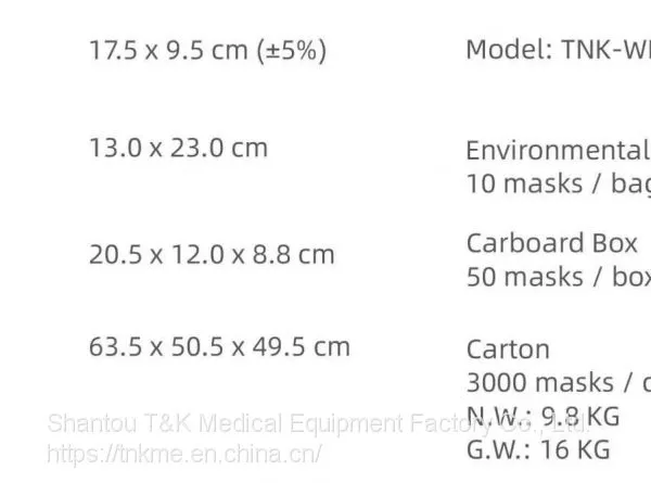 3 Ply Type IIR Medical Surgical Mask (Ear-Loop) CE Marked and Meets the Requirements of EN14683:2019 Type IIR photo-5